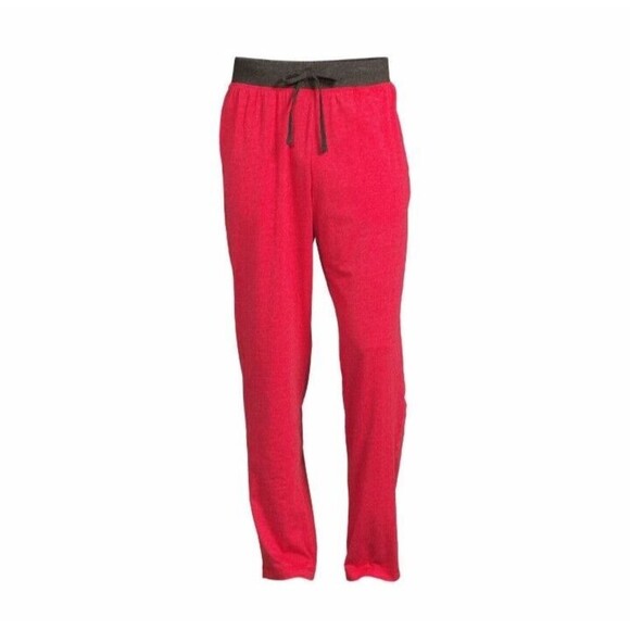 Mens Red Sleep Pants with Drawstring Pajama Bottoms Multi-Sizes - Picture 5 of 5